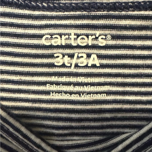 Carter’s 3T Stripes and Flowers Dress - Picture 4 of 6